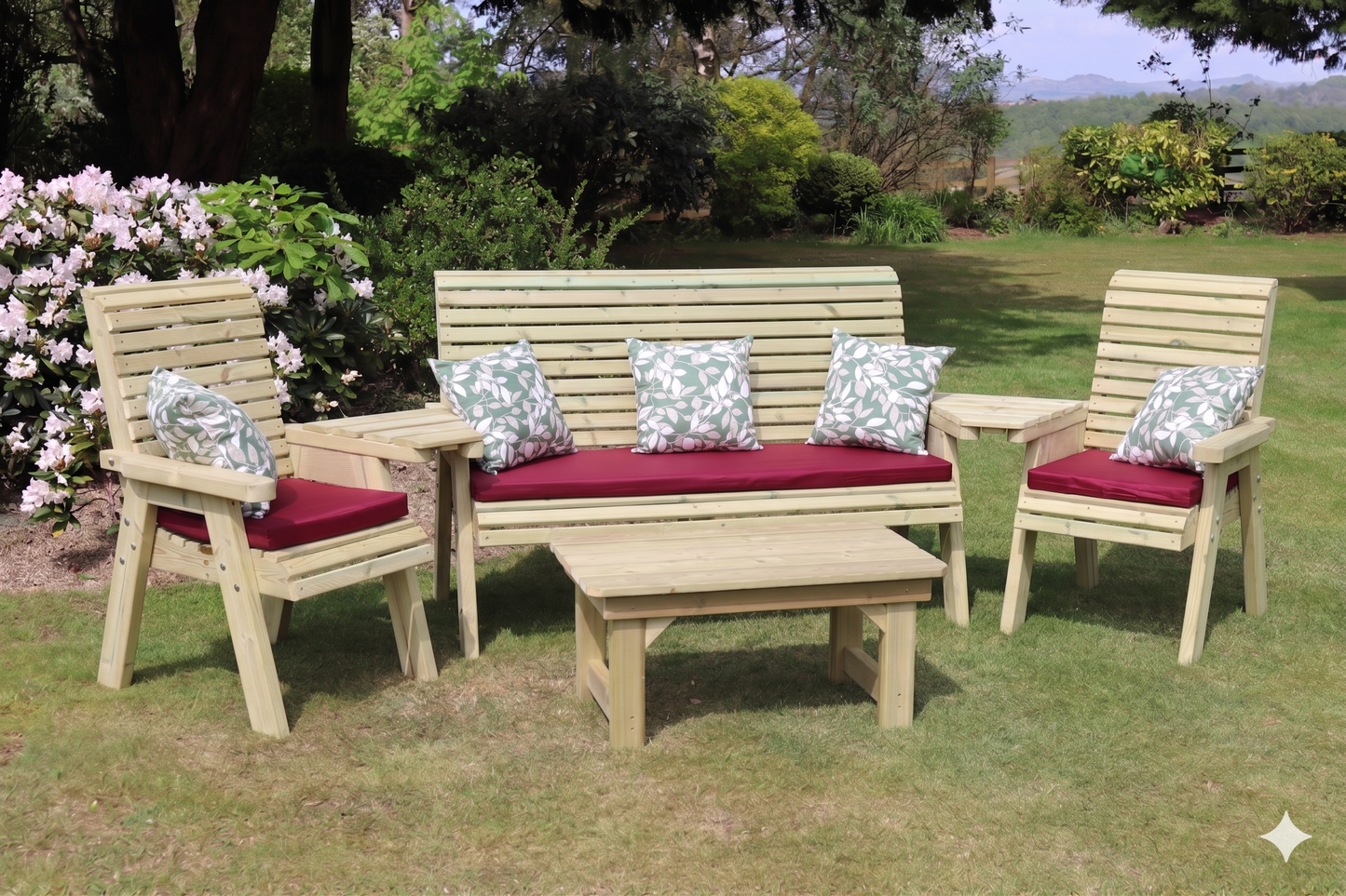 Ergo 5 Seat Multi Set With Coffee Table
