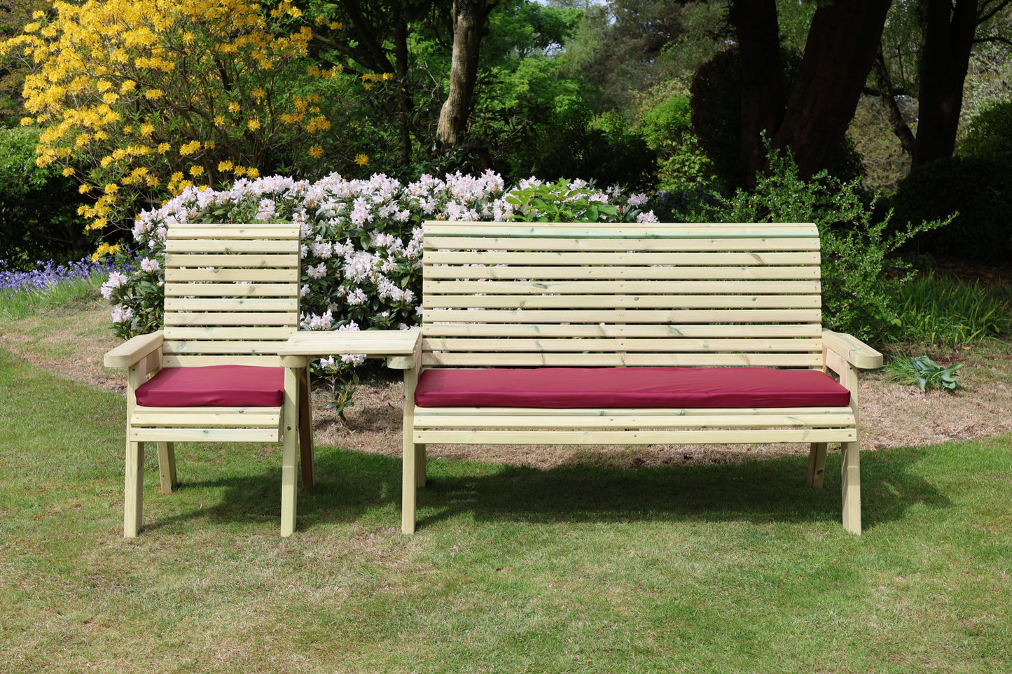 Ergonomic 4 Seat Companion Set - Straight Tray
