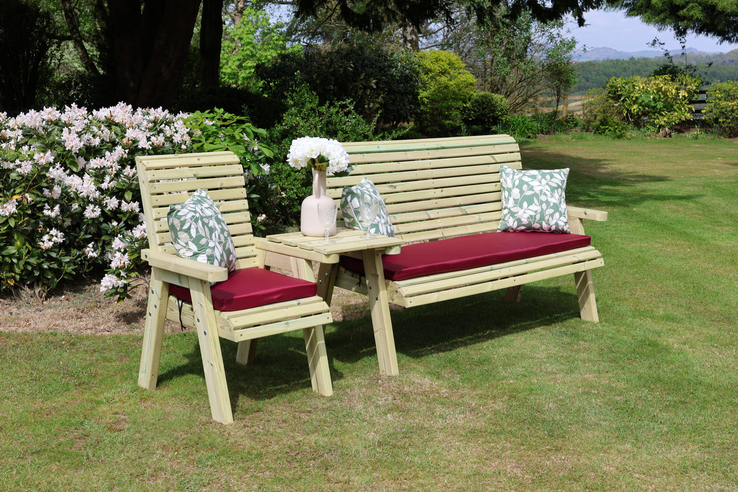 Ergonomic 4 Seat Companion Set - Straight Tray