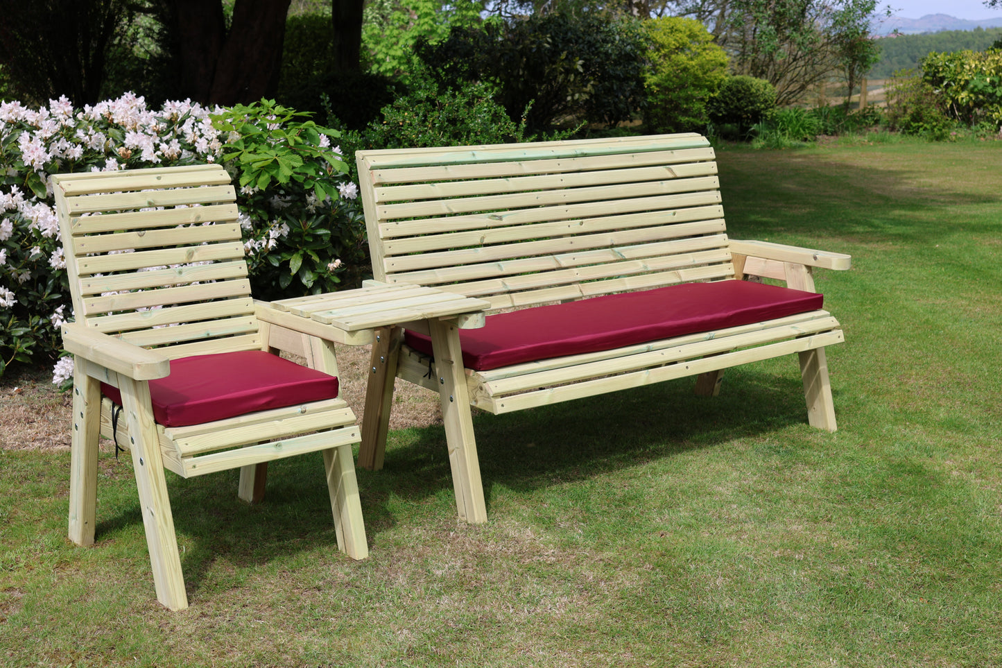 Ergonomic 4 Seat Companion Set - Straight Tray