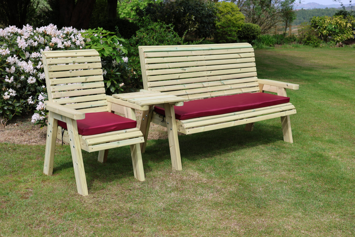 Ergonomic 4 Seat Companion Set - Straight Tray