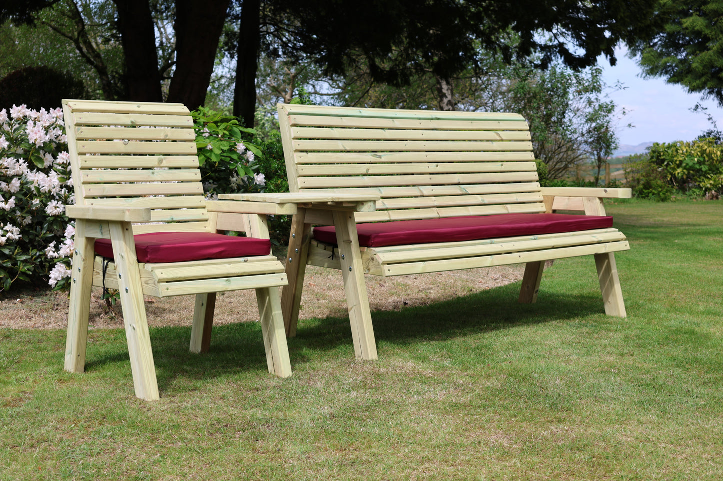 Ergonomic 4 Seat Companion Set - Straight Tray