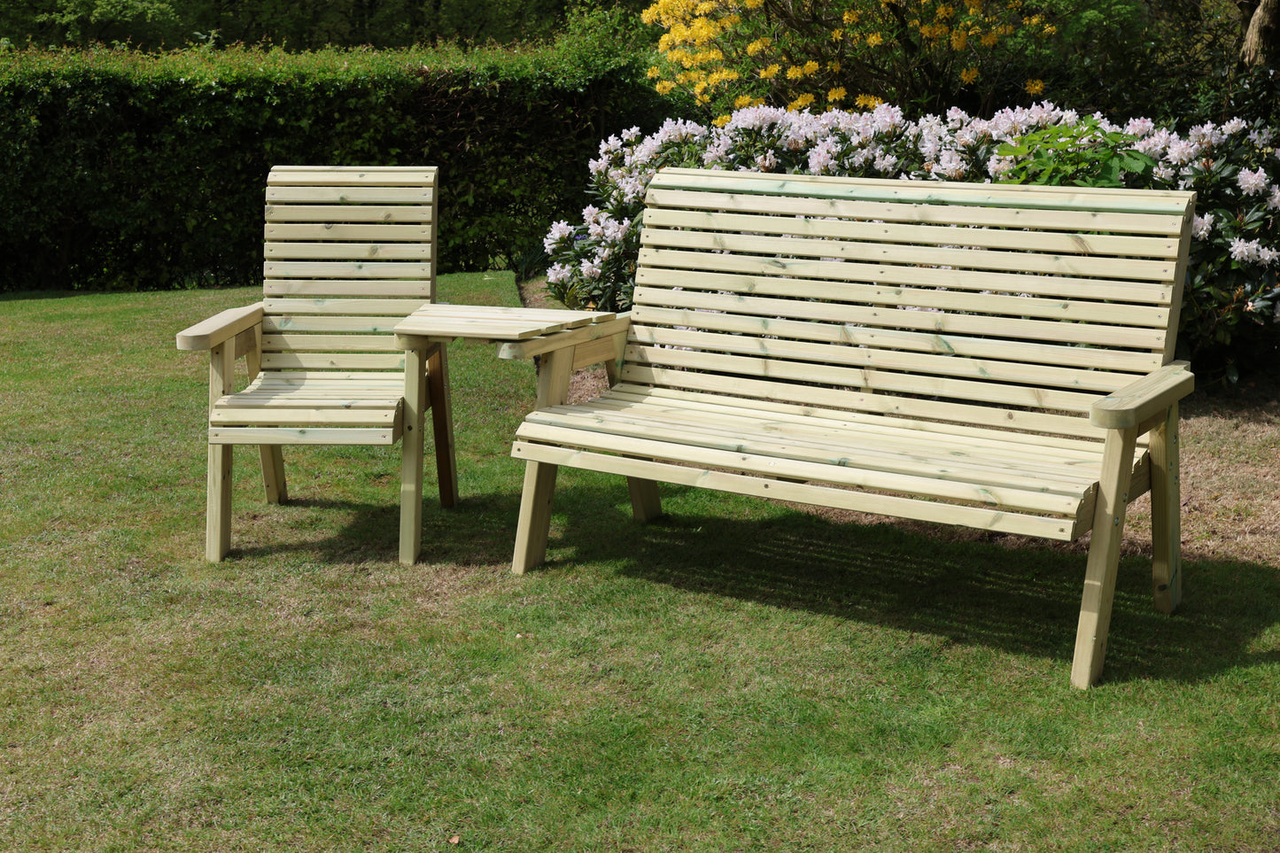 Ergonomic 4 Seat Companion Set - Angled Tray