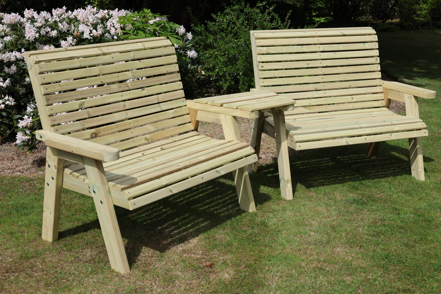 Ergo 4 Seat Bench Set - Angled Tray
