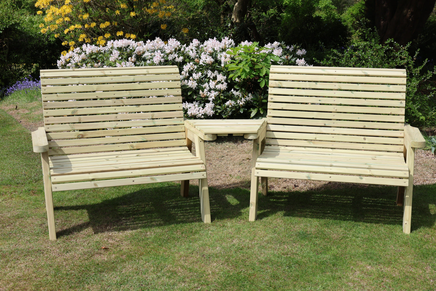 Ergo 4 Seat Bench Set - Angled Tray