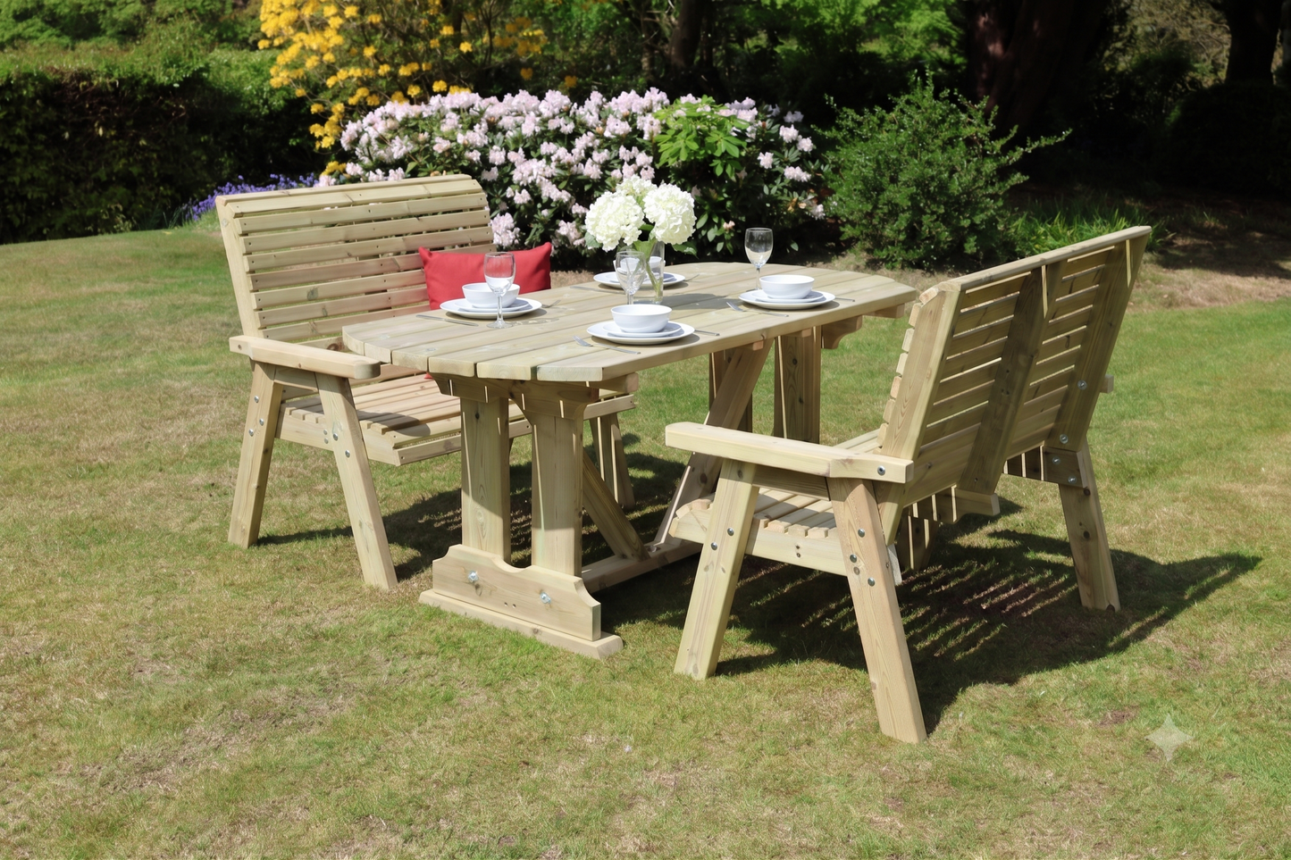 Ergo Table Bench Set - Sits 4