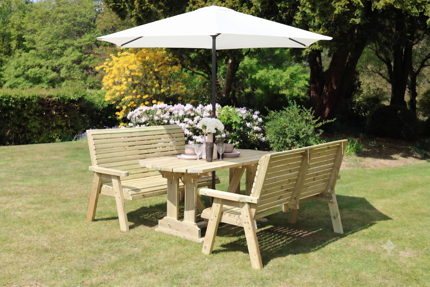 Ergo Table Bench Set - Sits 6