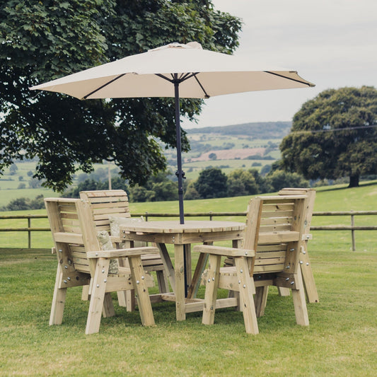 Garden Parasol - 4 COLOURS AVAILABLE