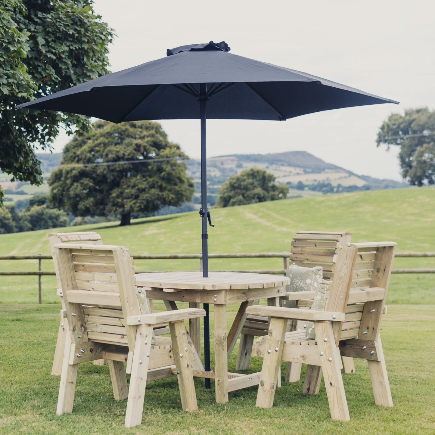 Garden Parasol - 4 COLOURS AVAILABLE