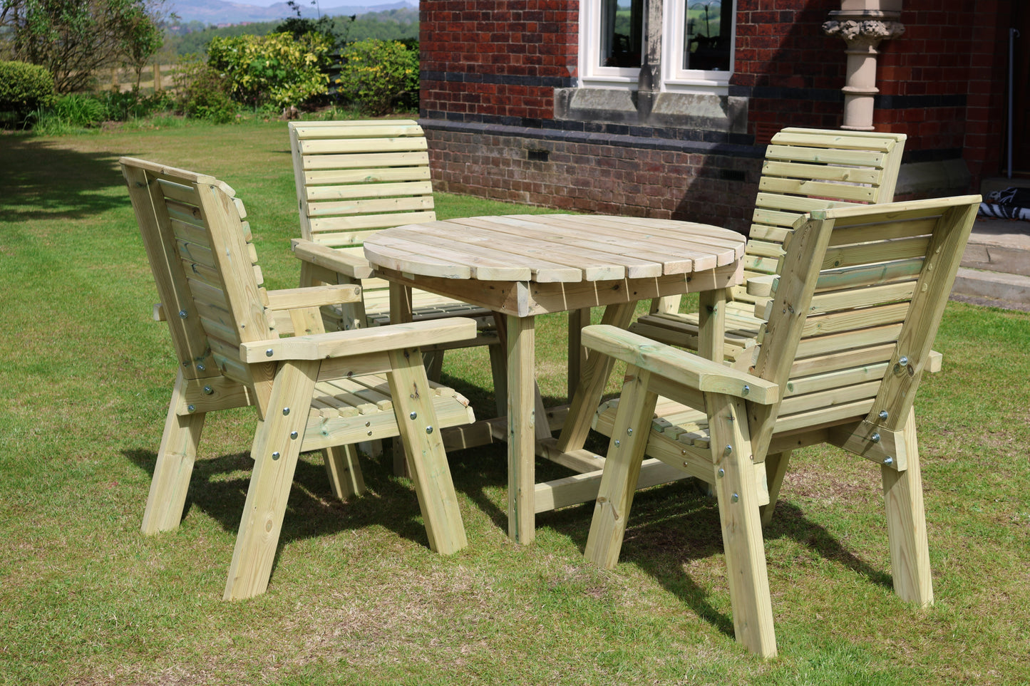 Ergo Round Table Set - 4 Seater