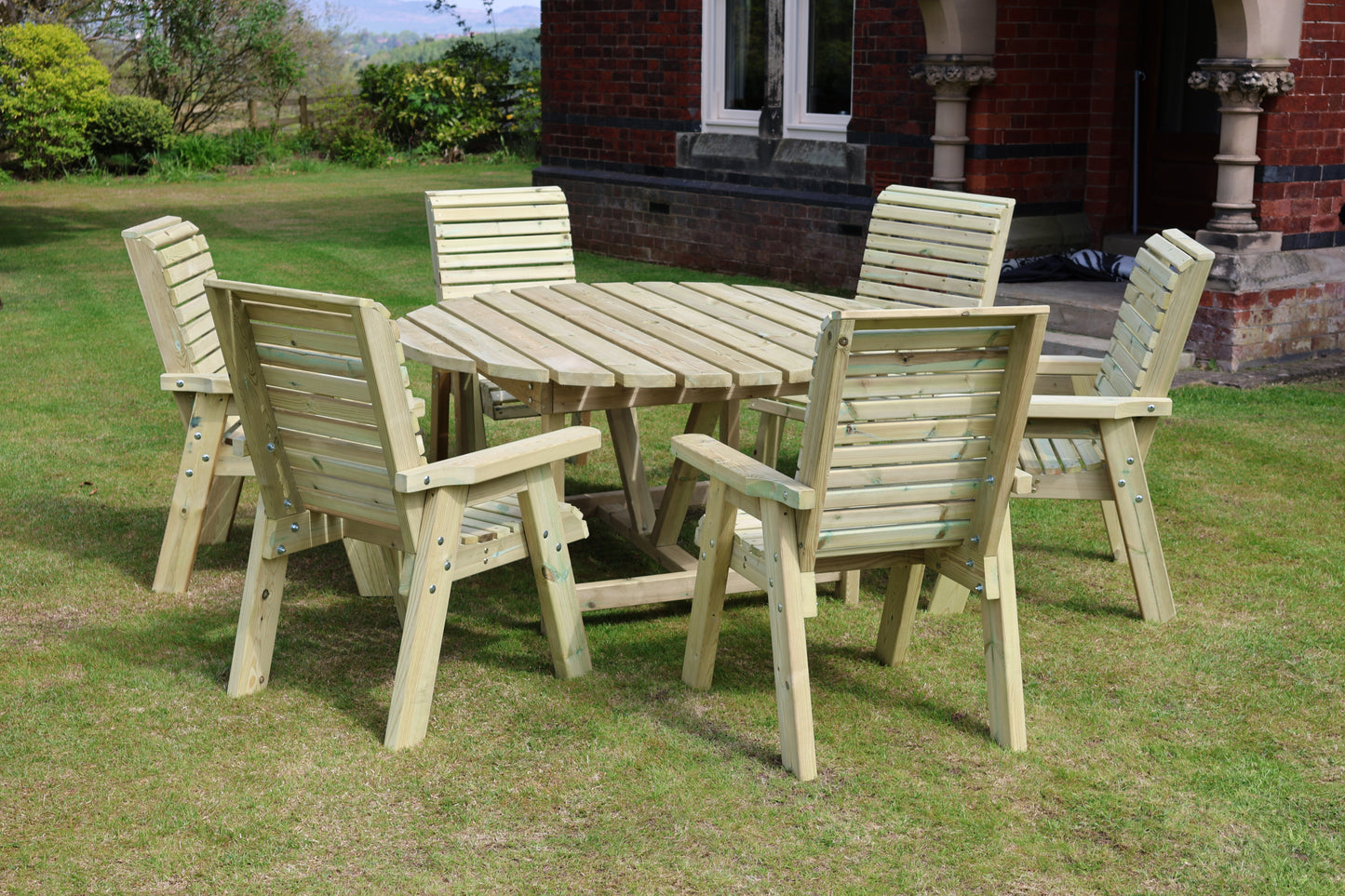 Ergo Round Table Set - 6 Seater