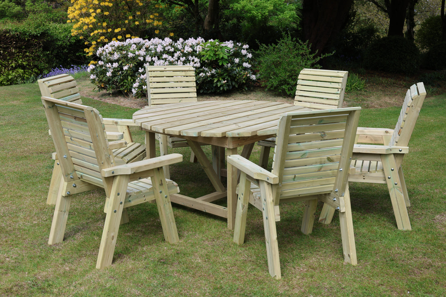 Ergo Round Table Set - 6 Seater