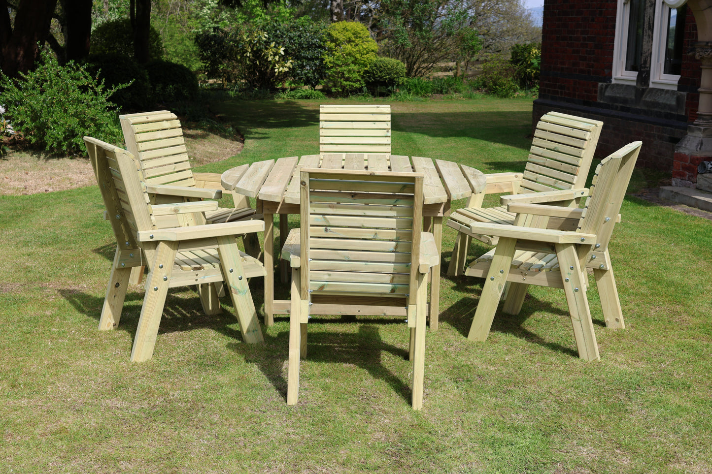 Ergo Round Table Set - 6 Seater