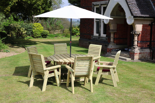 Ergo Round Table Set - 6 Seater