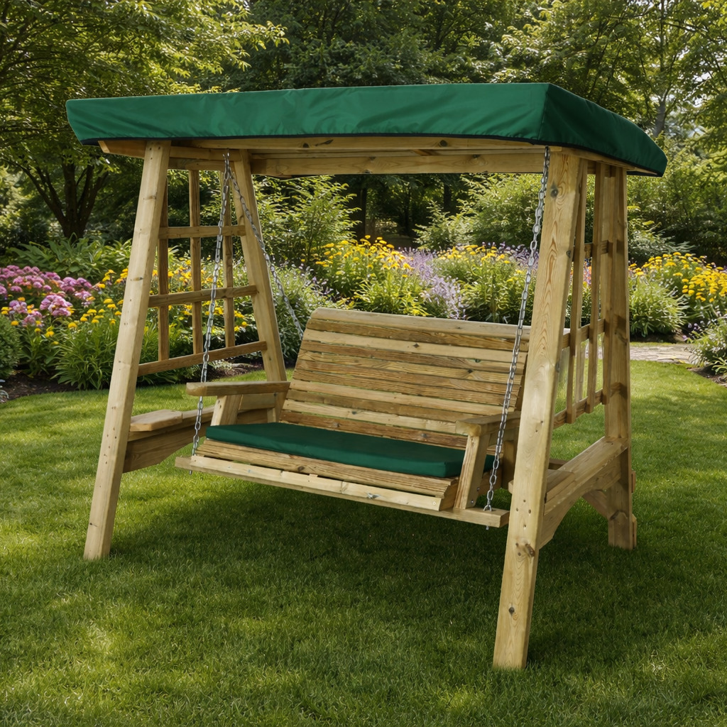 Garden Swing Canopy Cover – Water-Resistant (Green, Navy & Wine)