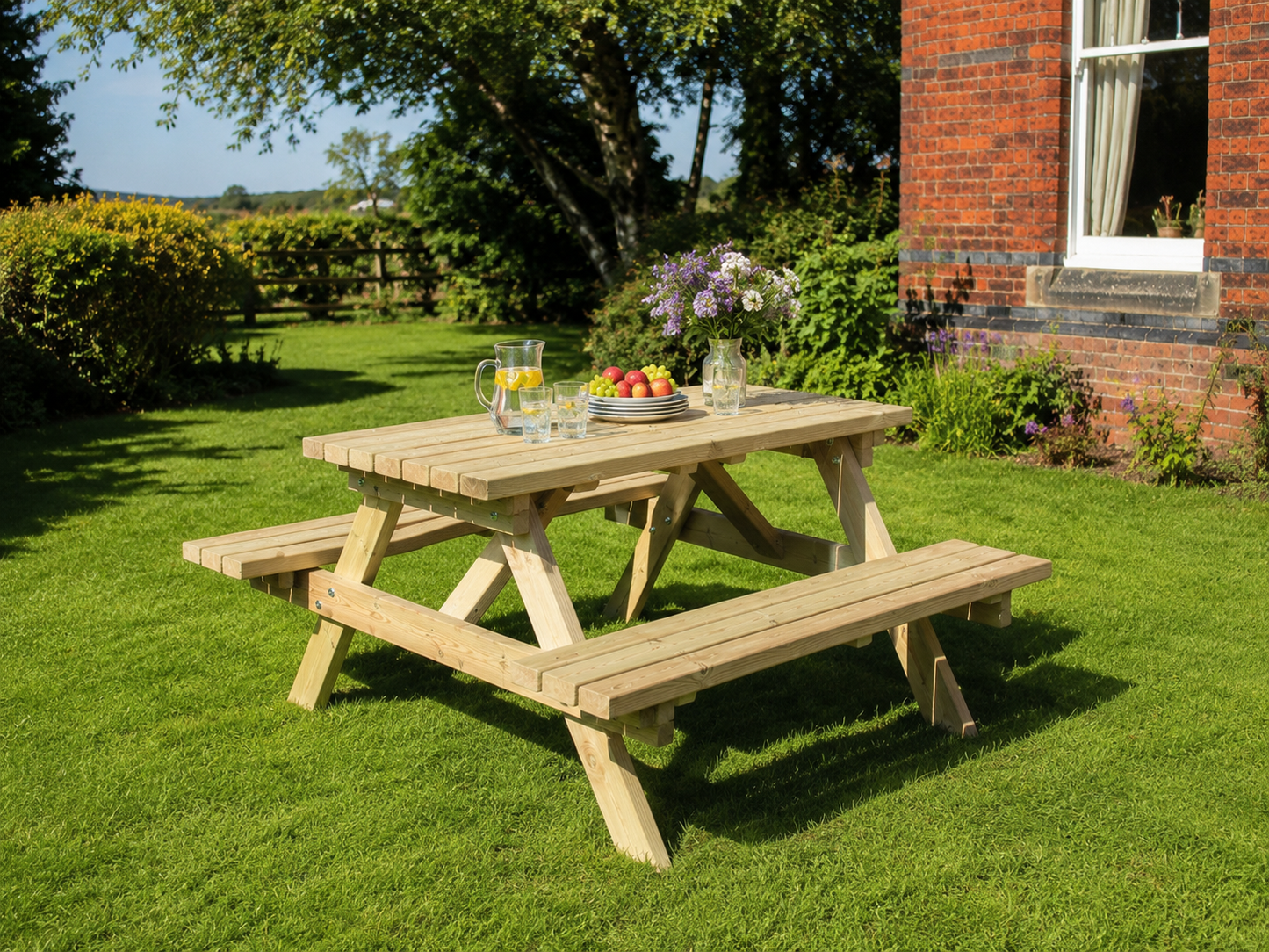 DELUXE A-FRAME PICNIC TABLE 150cm