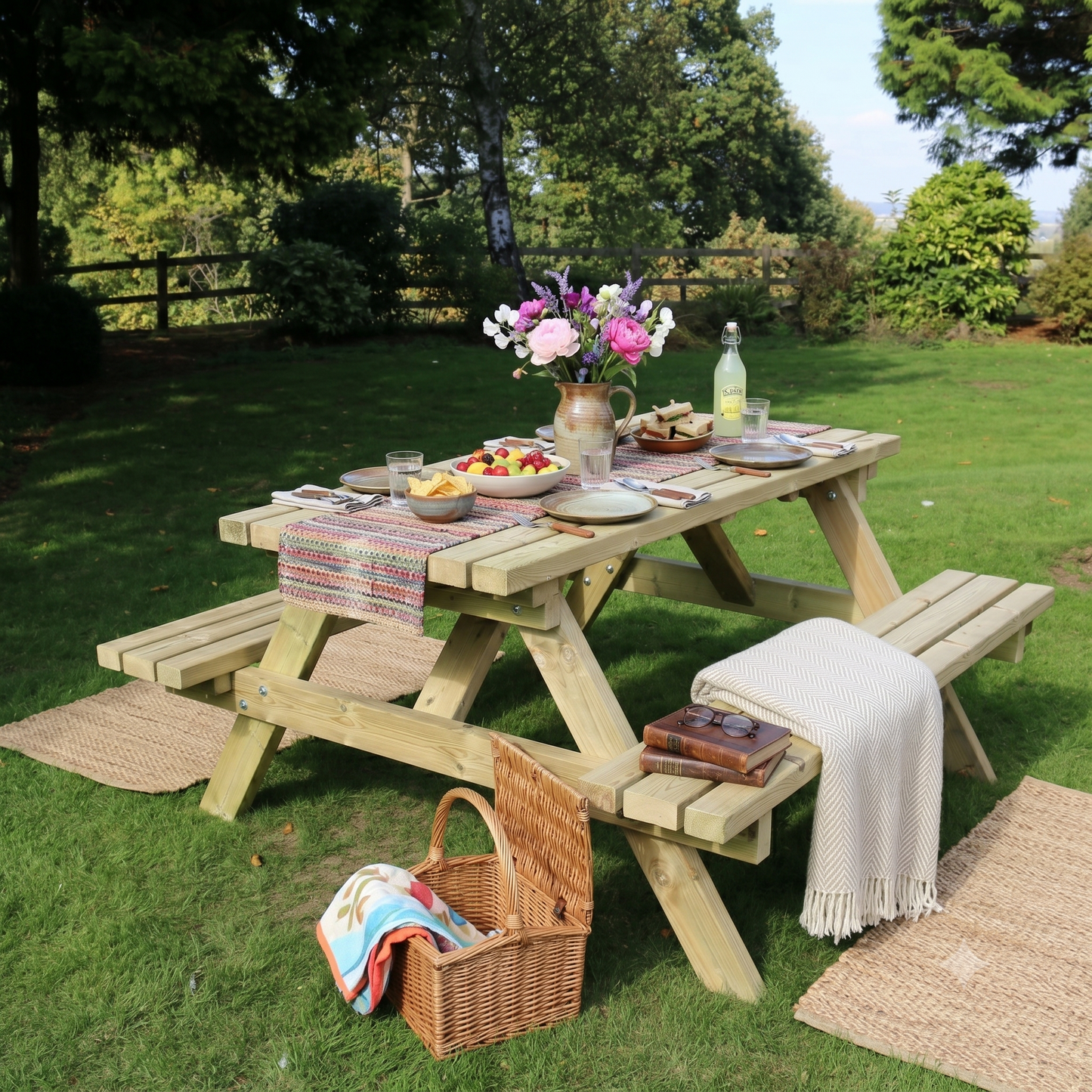 DELUXE A-FRAME PICNIC TABLE 180cm
