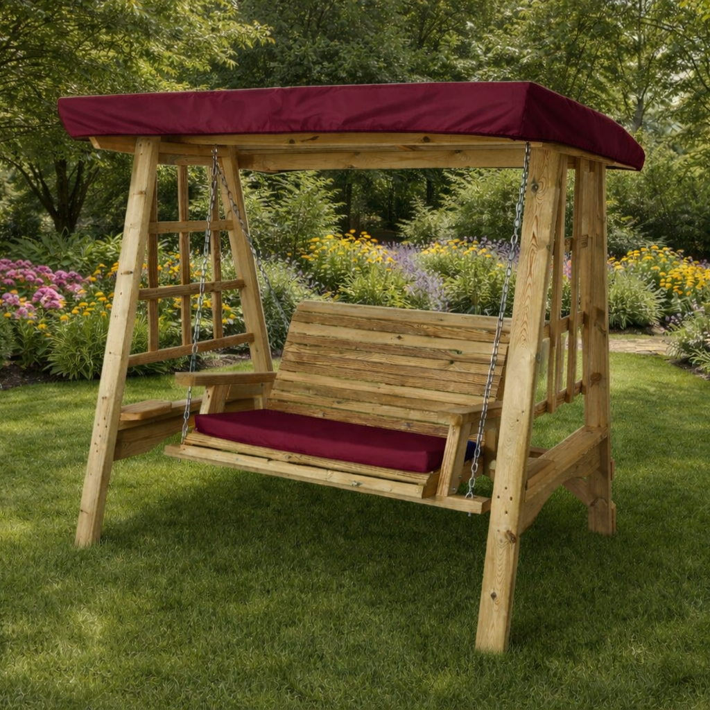 Garden Swing Canopy Cover – Water-Resistant (Green, Navy & Wine)
