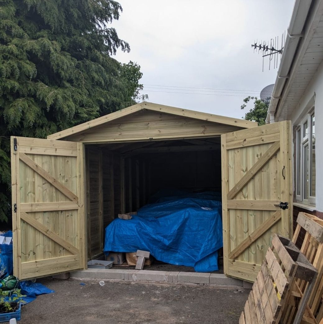WOODEN GARAGE 9x16 (NO FLOOR)
