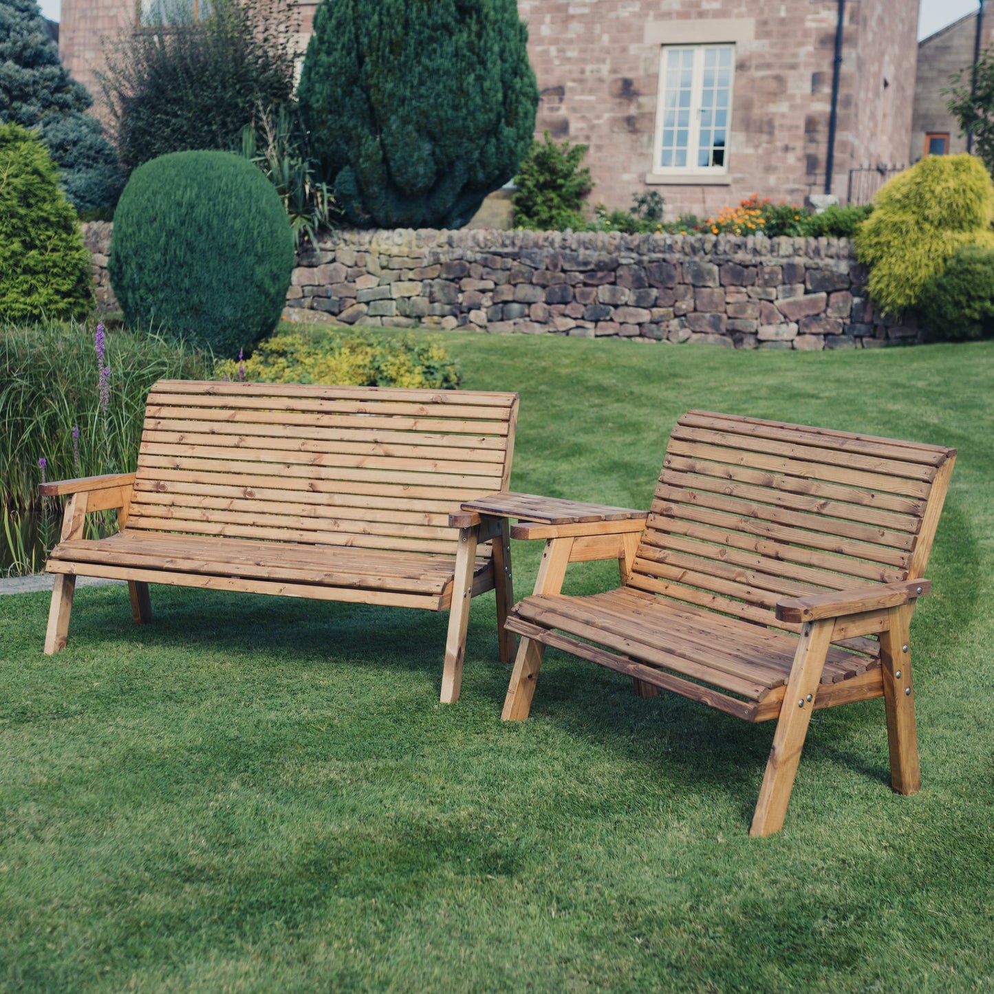Valley 5 Seat Set 1 X 2 Seat Bench 1 X 3 Seat Bench Angled