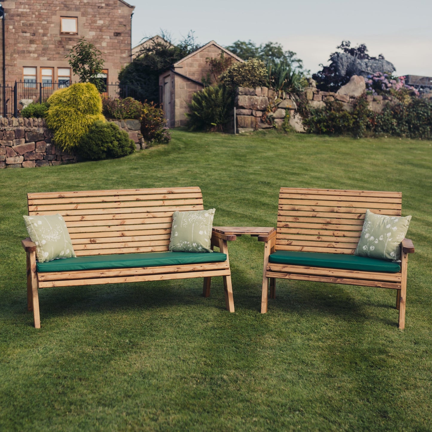 Valley 5 Seat Set 1 X 2 Seat Bench 1 X 3 Seat Bench Angled