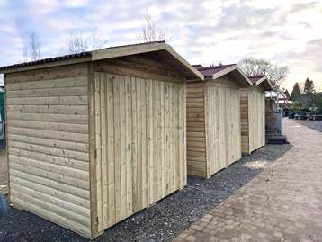 WALK-IN MARKET CHALET WITH BARN DOORS - 2.4m x 2m