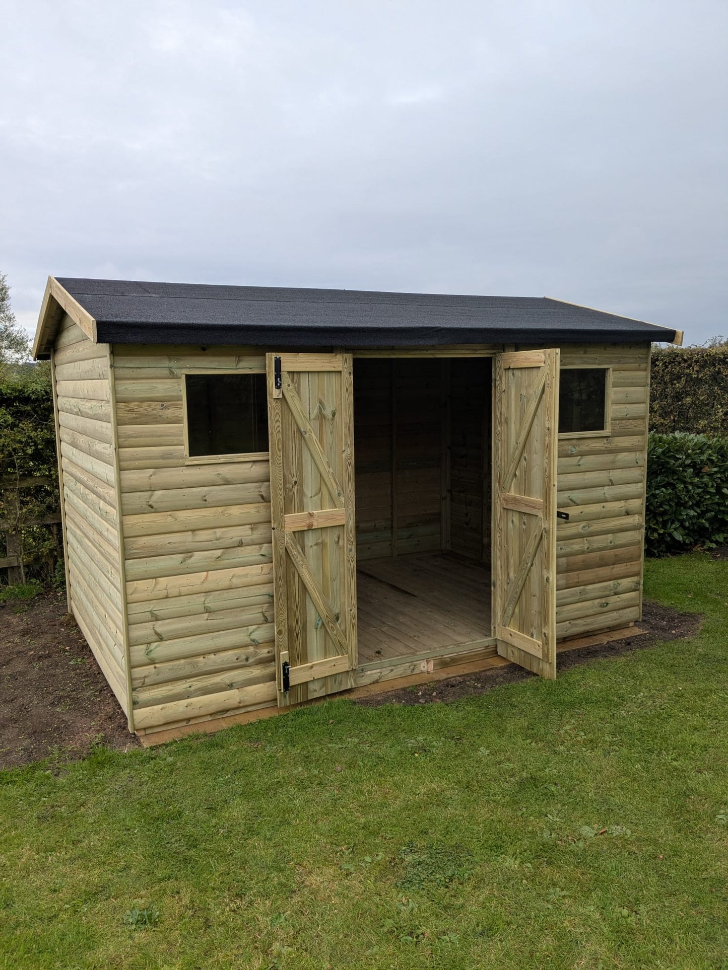 ASHBOURNE DOUBLE DOOR SHED, 2 Windows