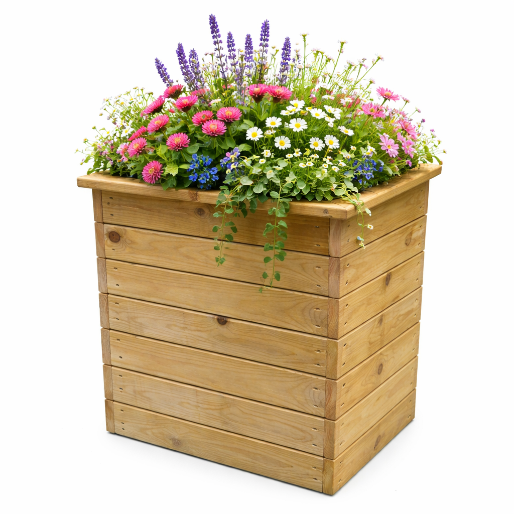 Deluxe Square Planter - 50cm x 50cm x 53cm