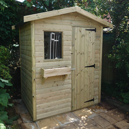 APEX GARDEN SHED 8x6 - FRONT WINDOW