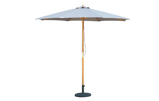 Bali Taupe Grey Wooden Parasol 2.85m