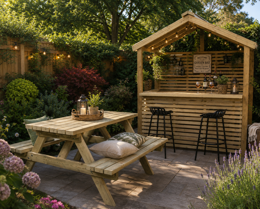 BAR & Picnic Table Combo