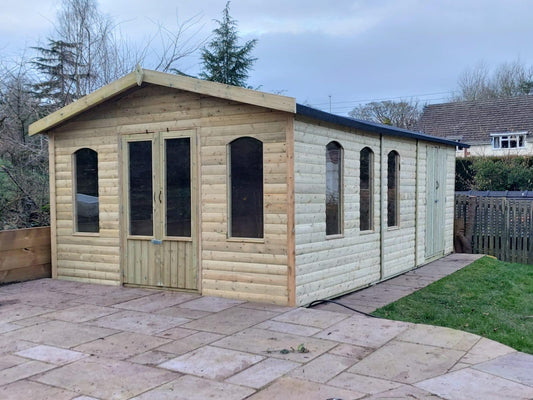 DOVEDALE SUMMERHOUSE & SHED COMBI 20x12