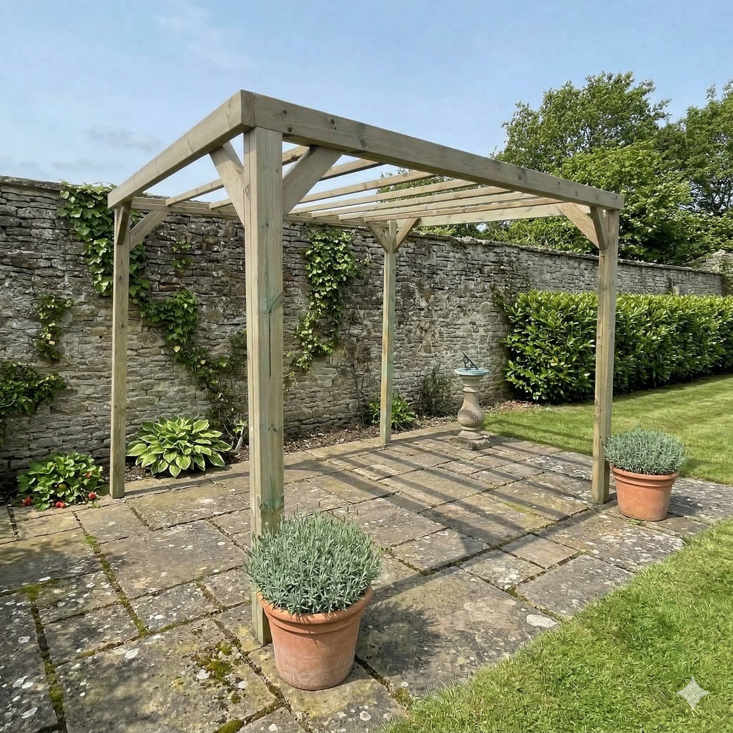 wooden pergola